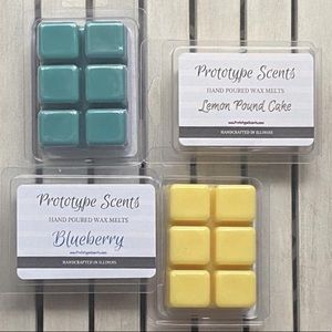 Lemon Pound Cake&Blueberry -2 HandPoured Wax Melts